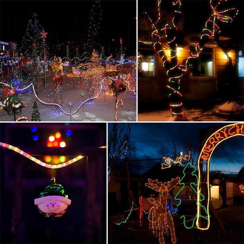 The display of LED light strin