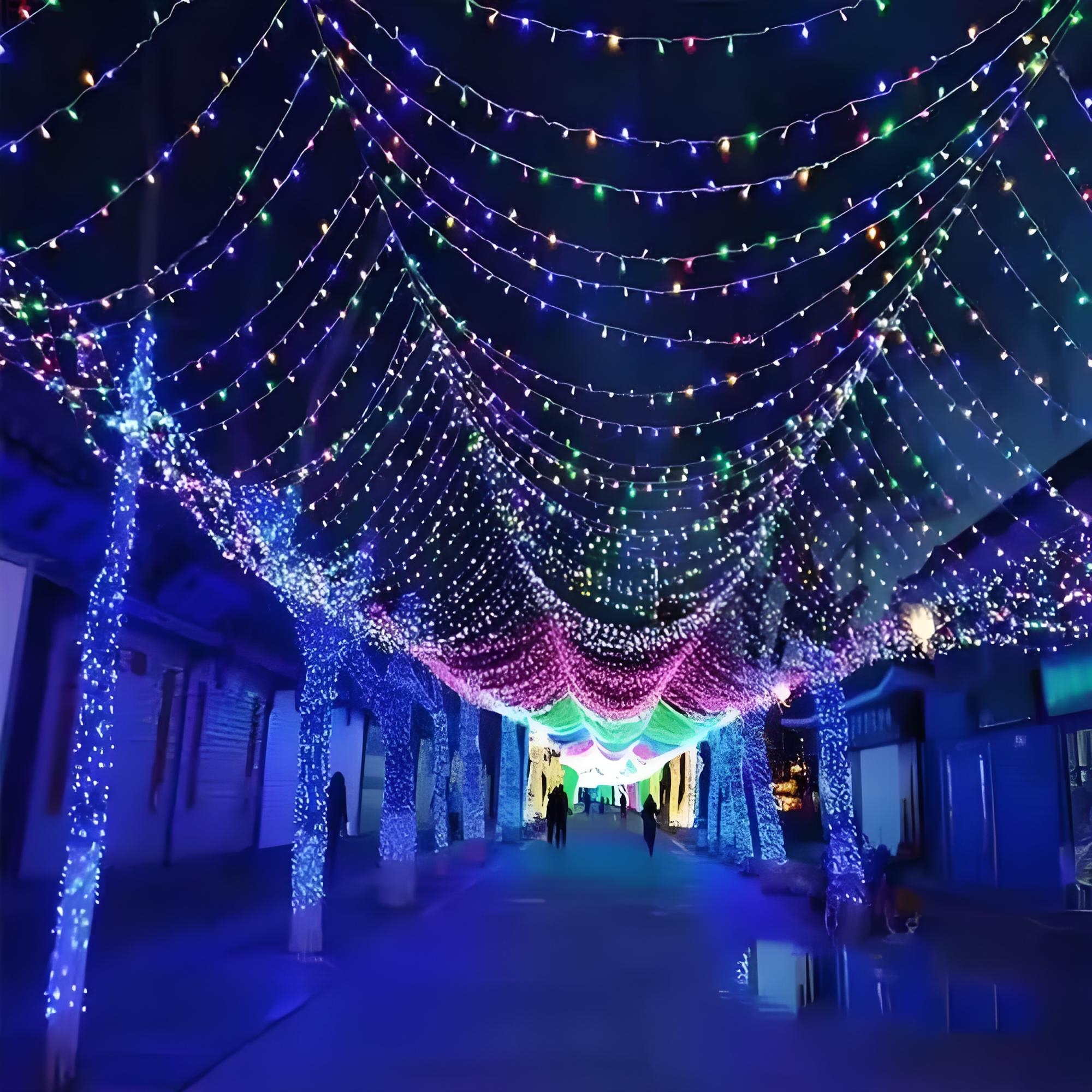 The display of LED light strin